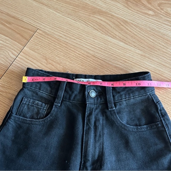 Zara Dark Wash High Rise Mom Jeans Women’s 0 - Picture 7 of 13